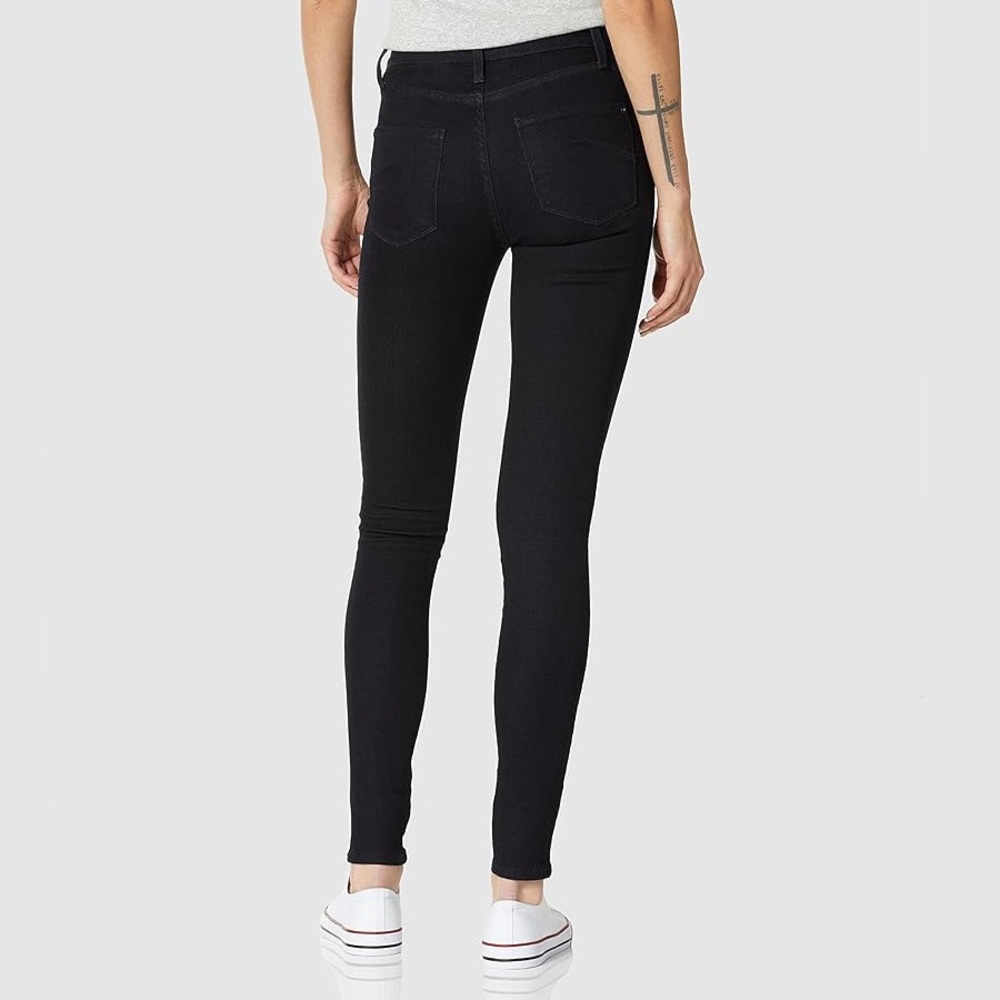 James Jeans “Twiggy” made in USA deep black low-rise skinny jeans, size 27